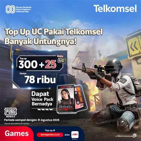 pubg mod apk Topup Telkomsel dan Dana registrasi Telkomsel hadiah spesial terbatas sekarang juga image 1