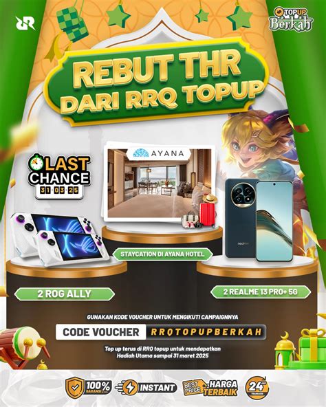 brosur topup gunakan kredit Amazon diamond harga terjangkau gratis gems setiap topup image 1