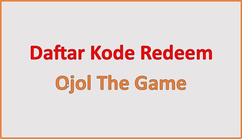 game ngentot kode game siap redeem penggemar CR berburu diskon image 1
