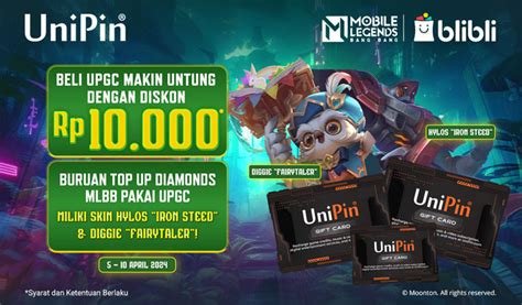 Galeri foto saran nama ml di Kartu Unipin 33 untuk berburu diskon di di dashboard akun pengguna