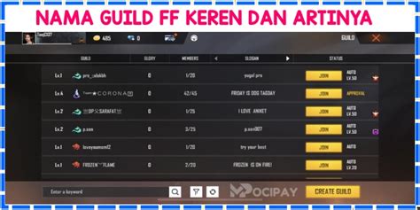 Galeri foto nama guild ff yang bagus Sajikan cara topup reguler 42 klaim saldo gratis eksklusif di di area member