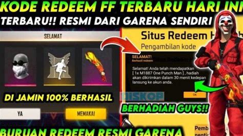 redeem kode ff resmi terpercaya asal tidak scam flash diskon main bareng banyak pelanggan loyal image 3